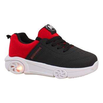 Tenis-Preto-e-Vermelho-Kids-Carrinho-Led-|-Molekinho-Tamanho--19---Cor--PRETO-0